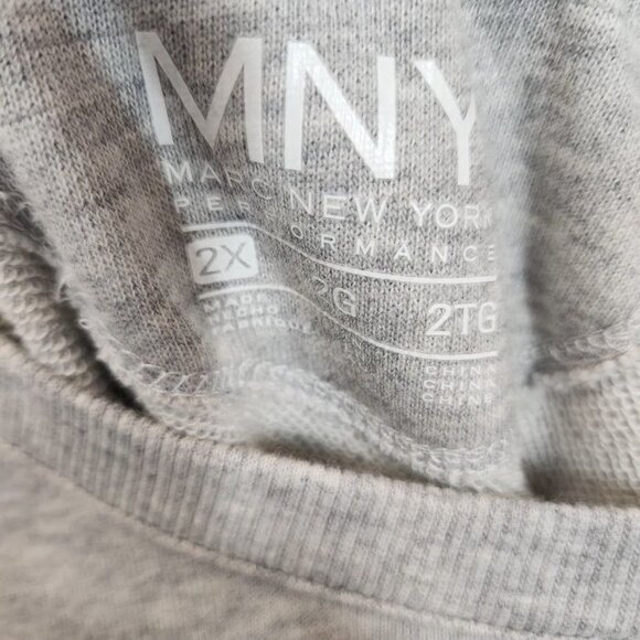Marc New York Performance Plus Puff Sleeve Sweatshirt in Vapor Gray - Size 2X - Picture 6 of 10